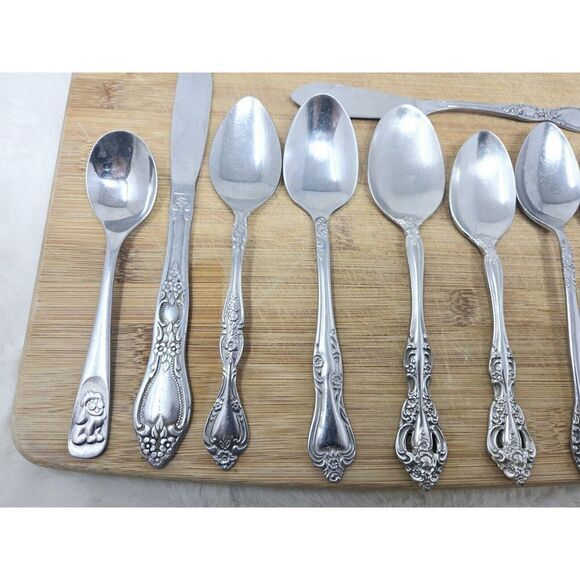 Michelangelo‎ Dinner Forks Oneida Heirloom Stainless Old Cube Logo And Others - Picture 4 of 7